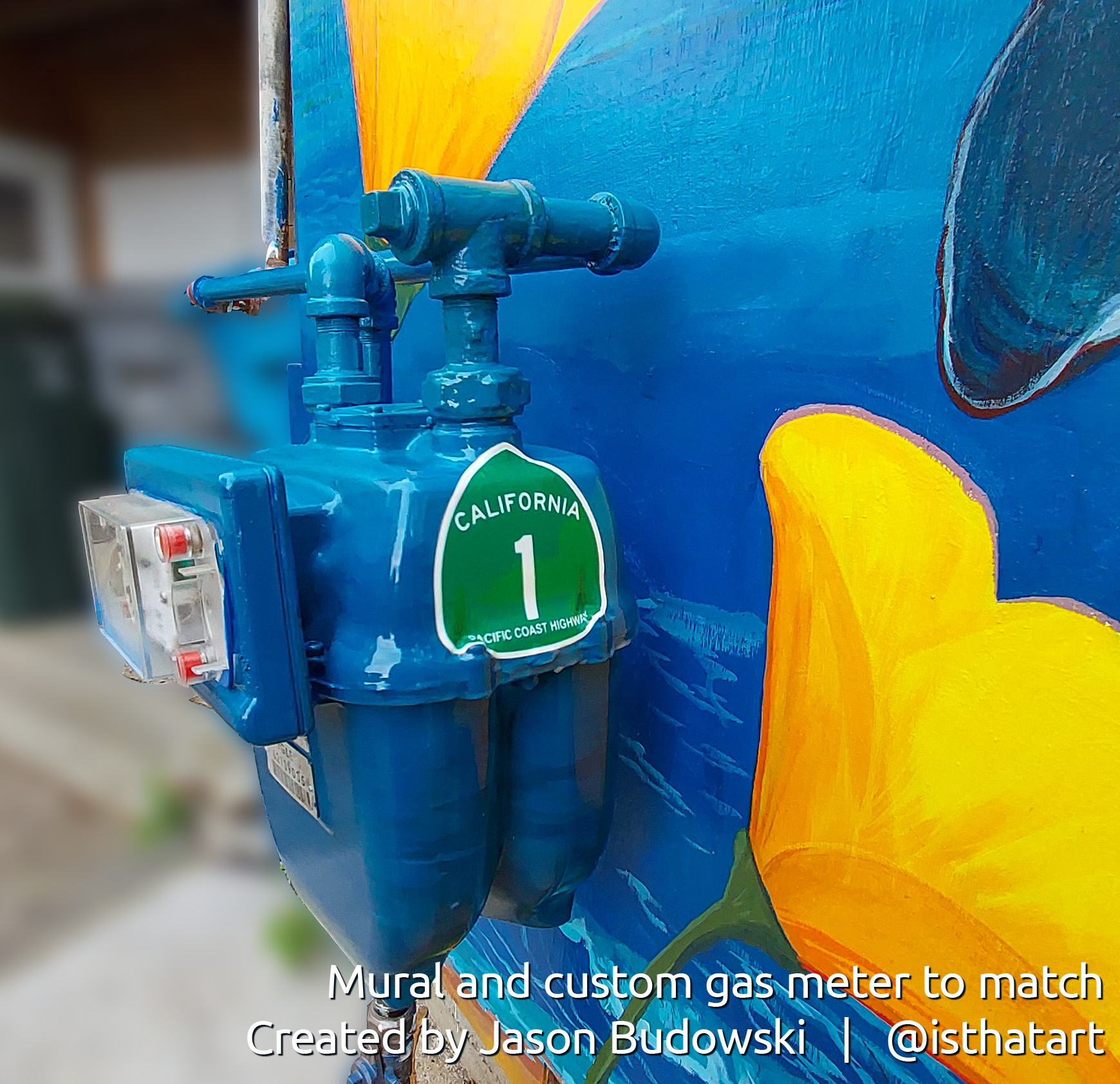 Gas meter custom painting